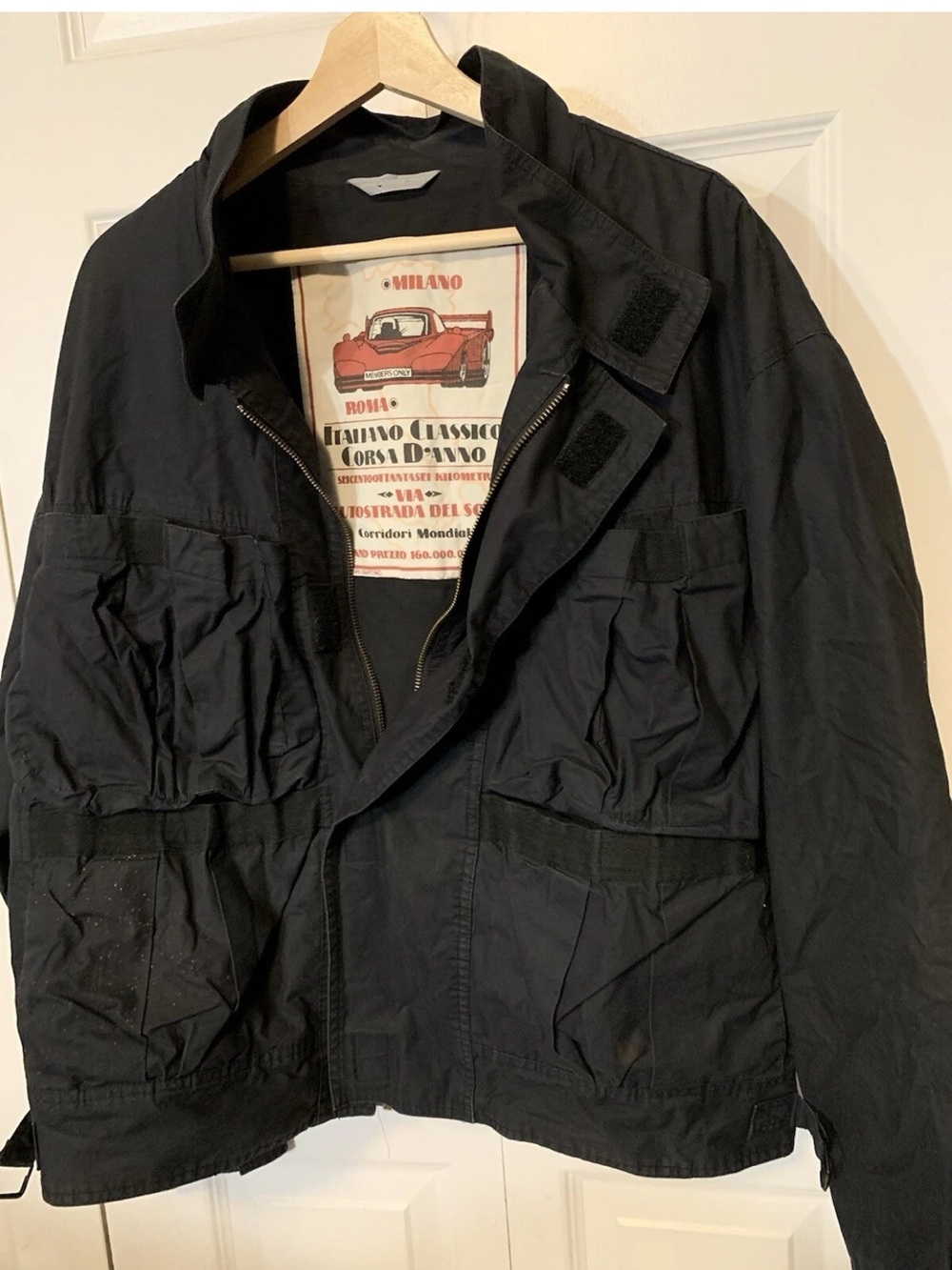 Vintage Members Only Milano Italiano Classico Grand Prix Jacket 46 Rare